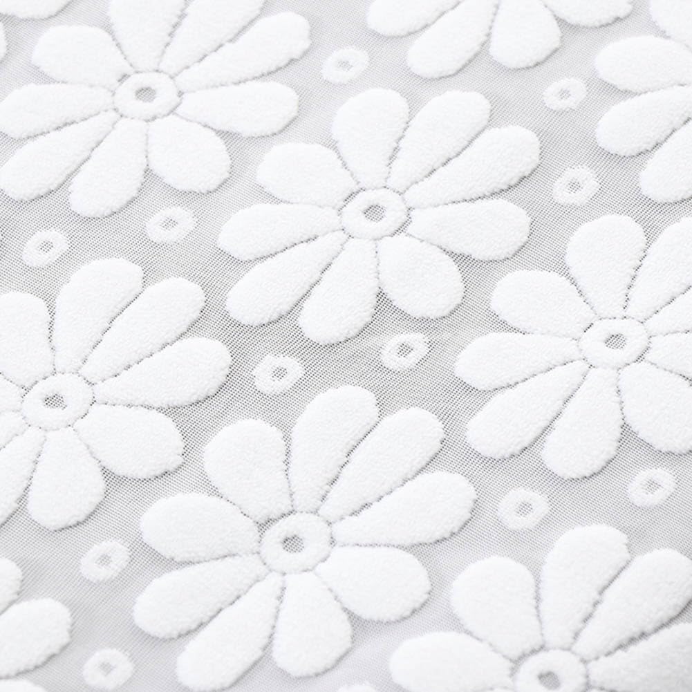 Piano Cover Elegant Lace Embroidery Daisy Decorative Dust-proof Cover for Standard Upright Pianos 78.74 x 35.43 Inch Piano Top Cover