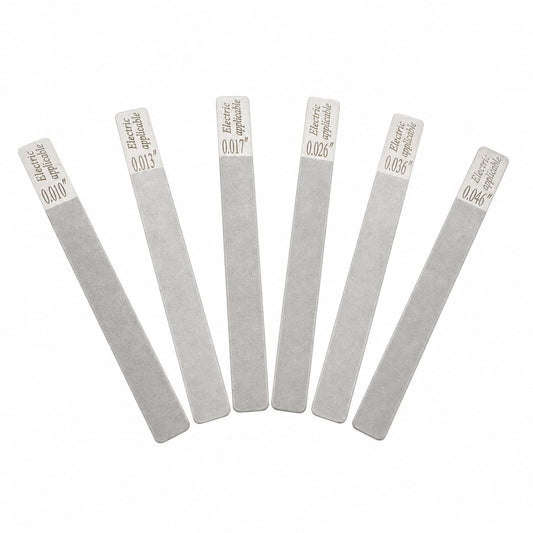 6Pcs Guitar Nut Files Fret Crowning Slot Filing Tool Kit for Acoustic Guitar Electric Guitar Bass Ukulele, Stainless Steel Luthier Repair Tool Set (for electric 10-46)
