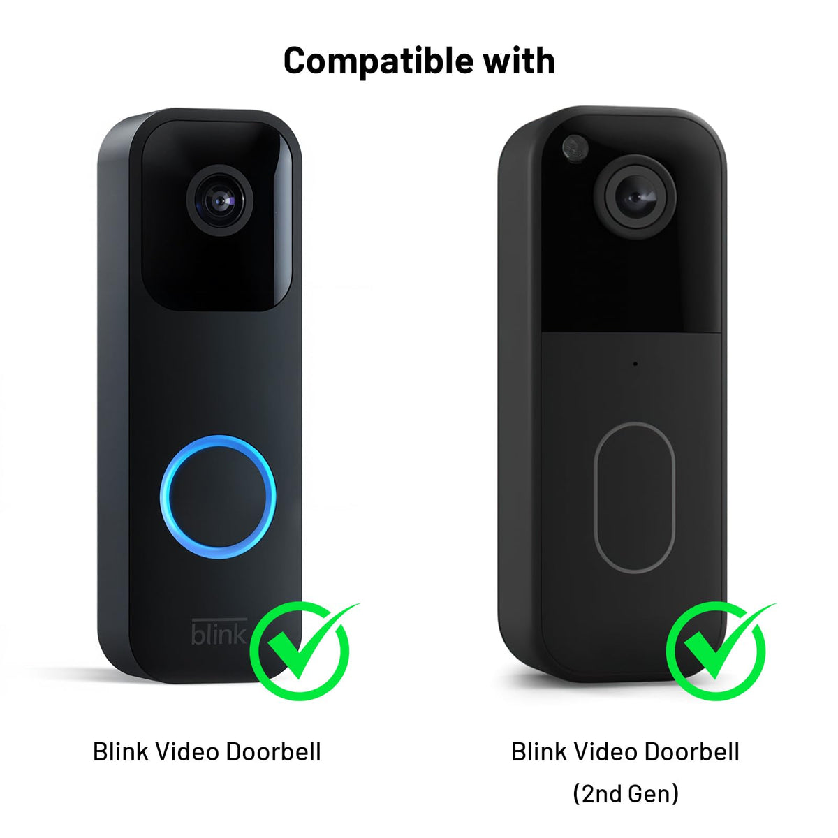 Wireless Doorbell Video Doorbell Extender for Blink - Compatible with Blink Doorbell (Gen 1) 1 Video Doorbell Extender 2 Receiver