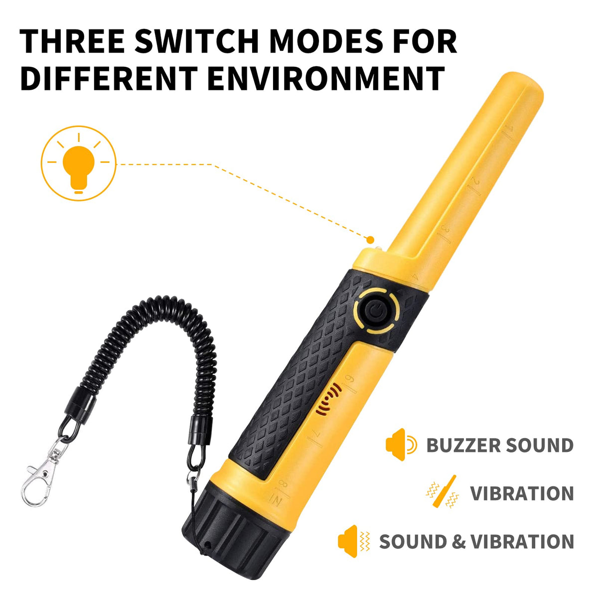 SAKOBS Pinpointer Metal Detector, IP68 Waterproof Handheld Pin Pointer