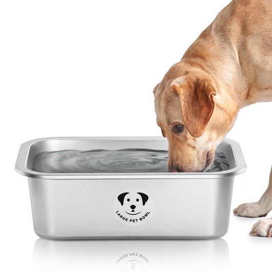 Stainless Steel Dog Bowls for Large Dogs, High Capacity Metal Dog Food Bowls, Food and Water Bowl for Larges, X-Large, and Big Dogs 1.25 Gallons