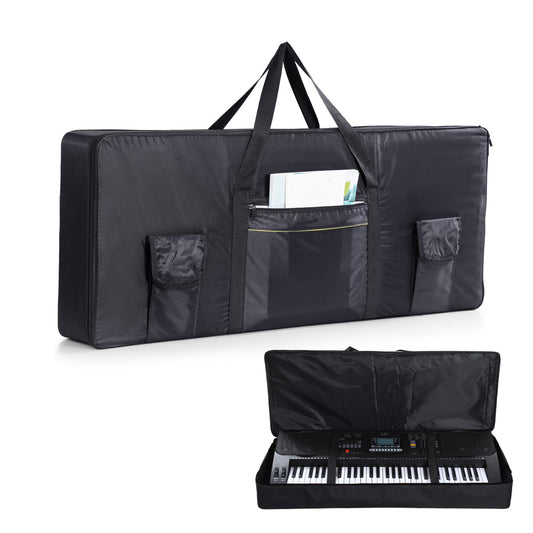 Monkeysell 61 Key Keyboard Bag 3 Storage Pockets 420D Oxford cloth