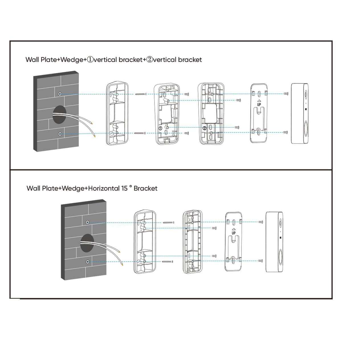 Wyze Lifestyle Video Doorbell v2 Replacement Wedge Kit