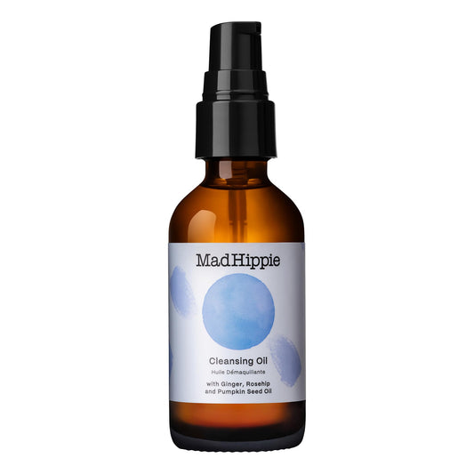 Mad Hippie Cleansing Oil for Face - Deep Cleansing Facial Cleanser & Makeup Remover for Dry, Sensitive, Acne-Prone Skin with Vitamin C-Rich Rosehip Oil, 2 Fl Oz