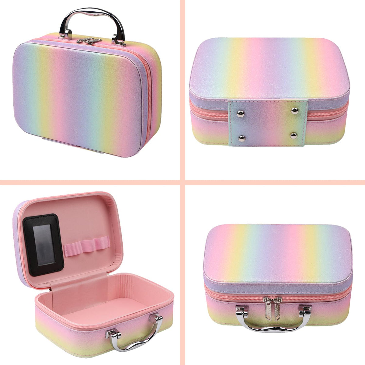KARUIZI All In One Makeup Set,makeup set for girls,Makeup Gift Set for Women & Girls,Make up Cosmetic Storage,Rainbow Gift Cosmetic Case