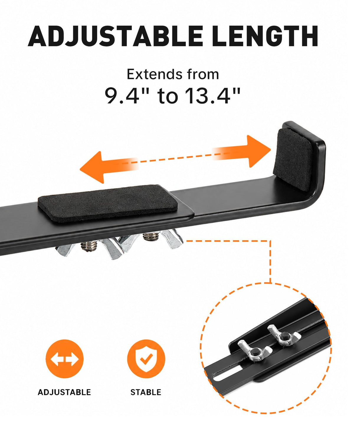 HULISEN DJ Laptop Stand, Dual Tier Foldable Stand for Laptop & Controller