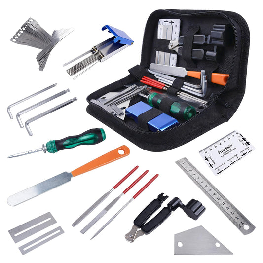 Banworks 25 Pcs Guitar Repairing Tools Setup Kit with Carry Bag