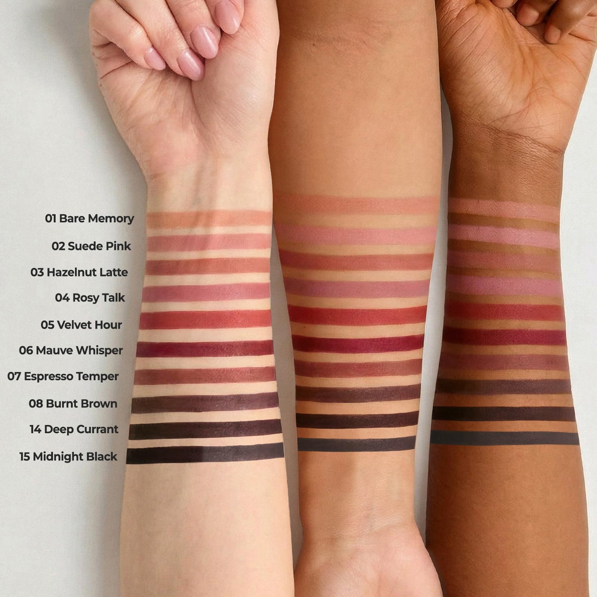 Laka Lip Liner - Smooth & Blendable Soft Matte Lip Contour Pencil for Shaping & Overlining Lips | Waterproof Formula, Oil-Cleanse Off, Long-Lasting Wear | #02 Suede Pink (Cool Nude Pink)