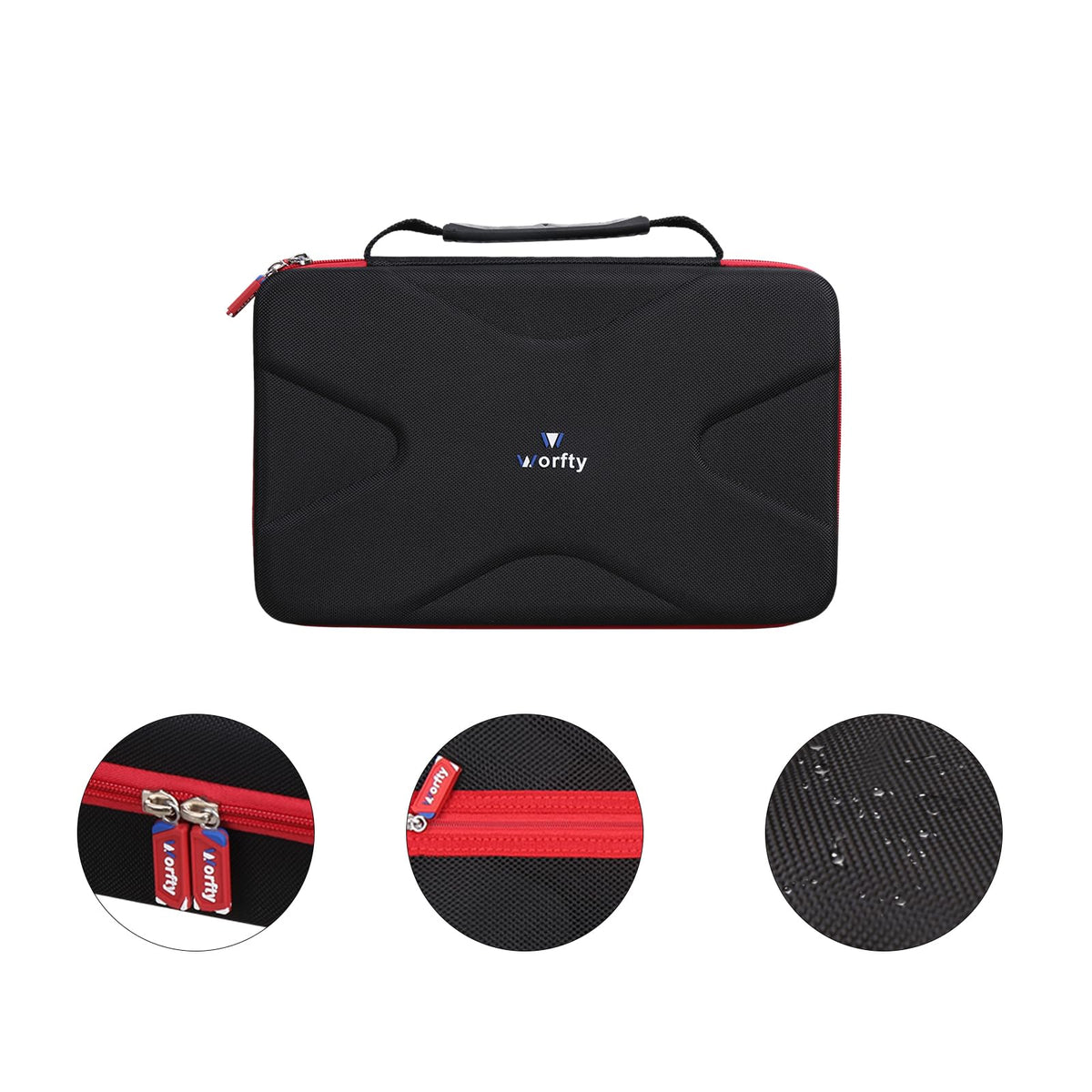 worfty Case for Hercules DJ Control Inpulse 200/200 MK2 - Hard Travel Protective Carrying Storage Bag (Case Only) (Black)