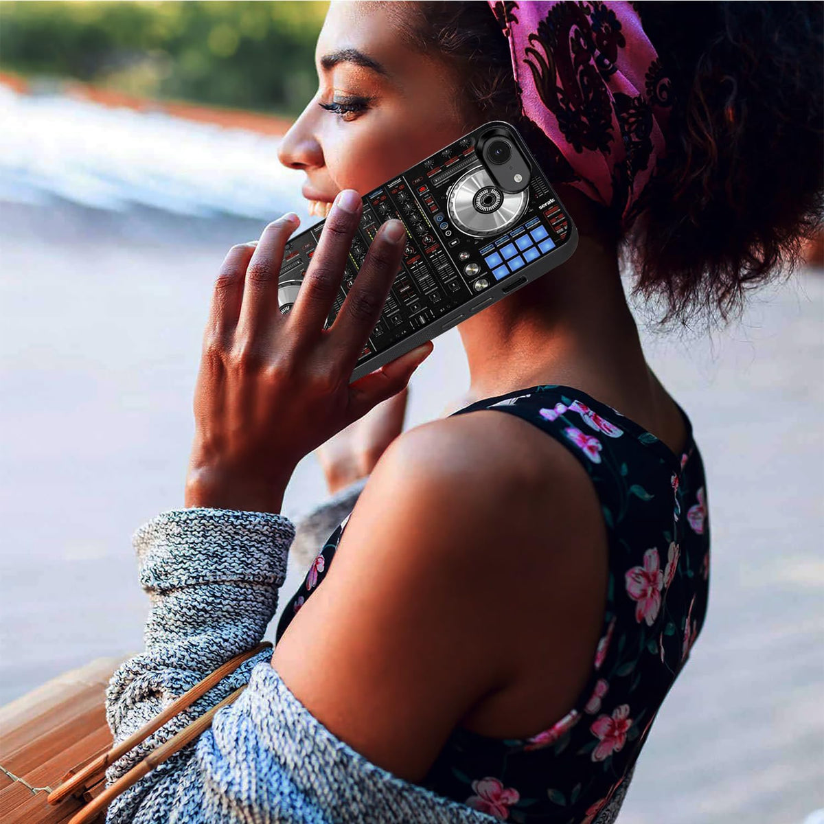 BWOOLL Designed for iPhone 17e Case & iPhone 16e Case, Slim Anti-Scratch Shockproof Drop Rubber Protective Phone Cover for Apple iPhone 17e & iPhone 16e 6.1", DJ Mixer Deck Controller