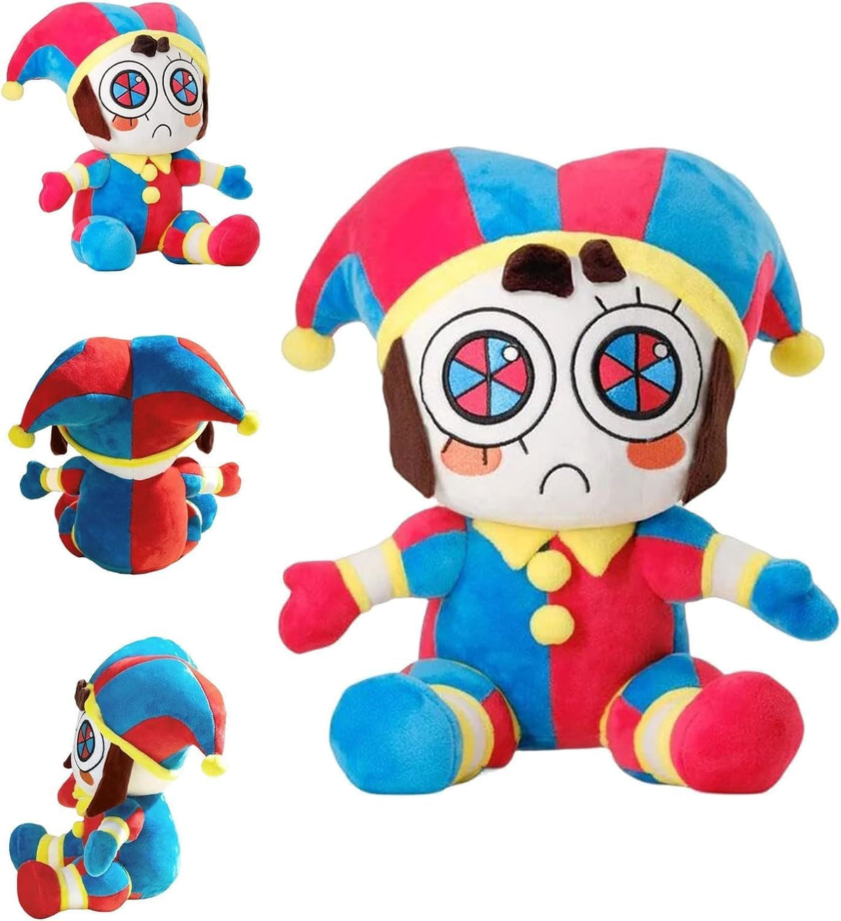 Nultse Jax and Pomni Plush,Horror Cute Stuffed Plushies Doll Toys, Jax and Pomni Plush for Birthday Christmas, Kids and Adults Choice (2pcs)