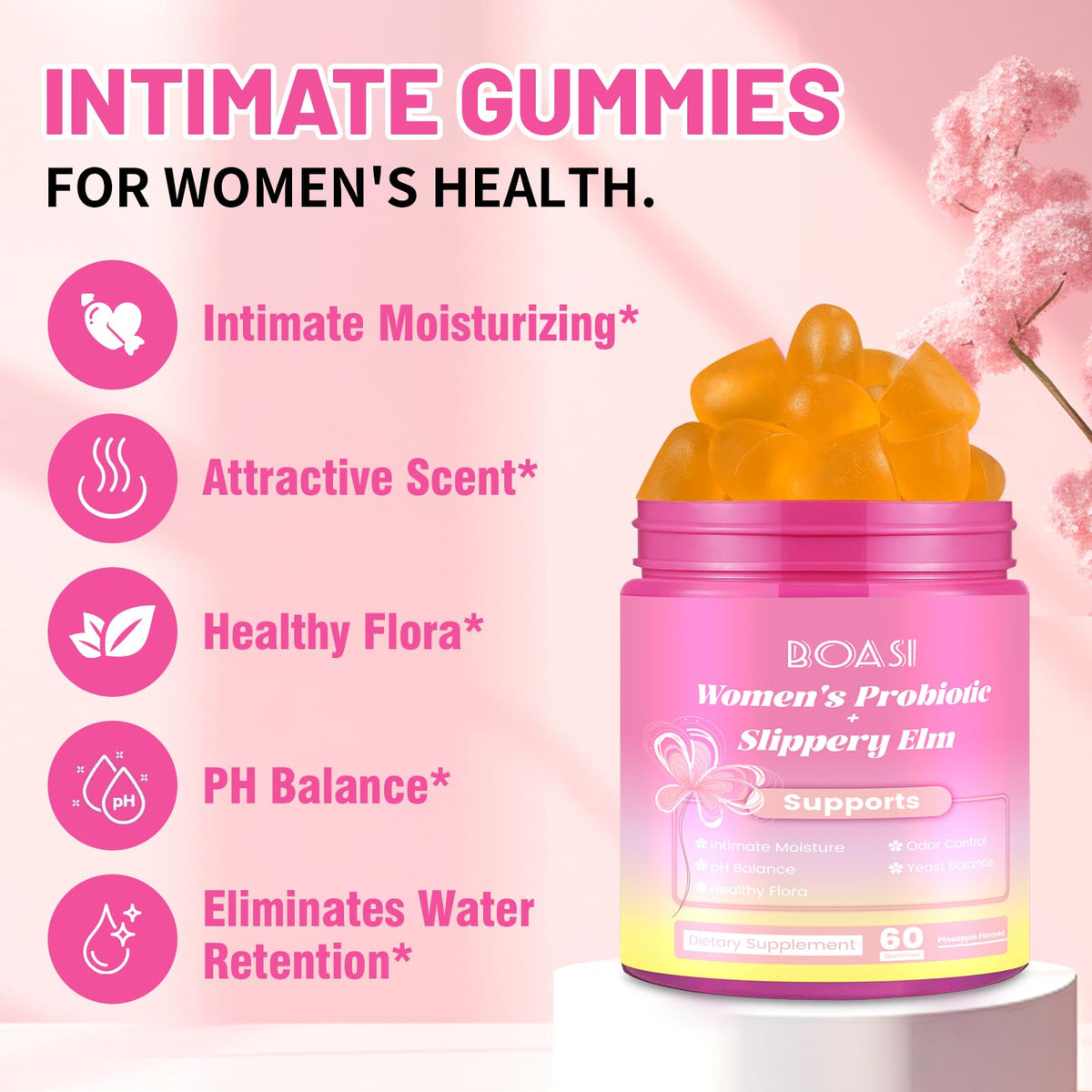 Boasi Vaginal Probiotics Gummies + Pheromone Gummies
