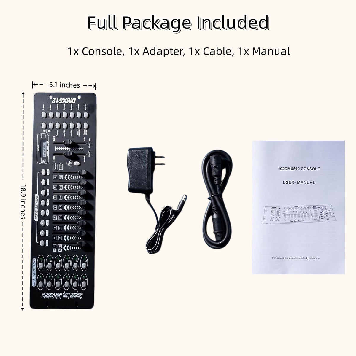 XPCLEOYZ DMX Controller dmx512 192 Channel Stage Lighting Console
