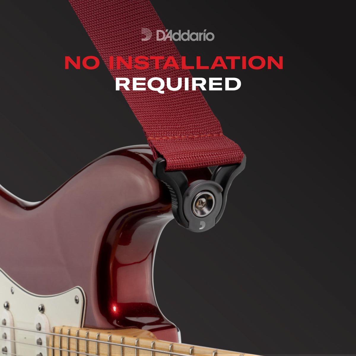 Planet Waves D'Addario Auto Lock Guitar Strap Nylon Black