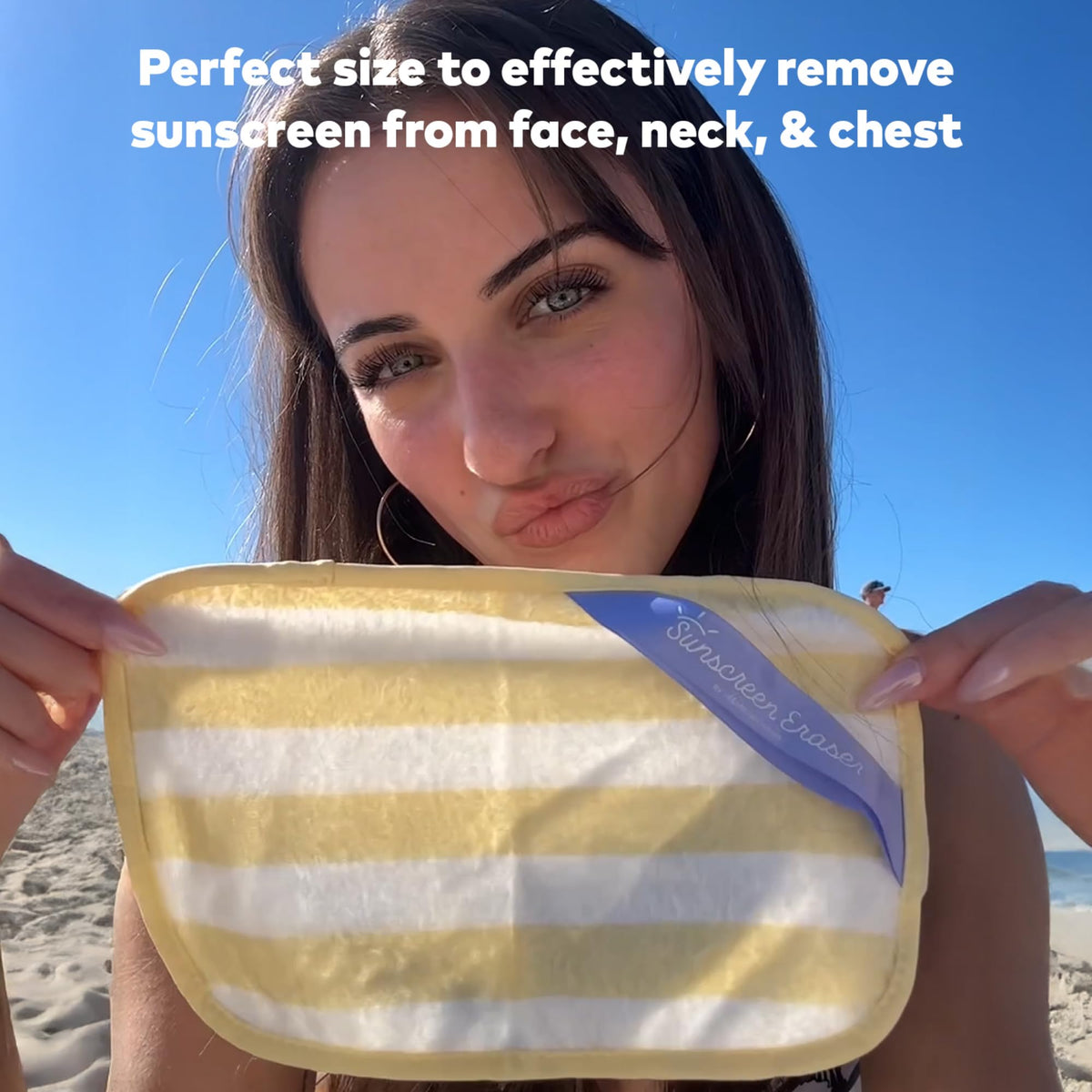 The Original Sunscreen Eraser, Effortlessly Remove Zinc & Mineral Sunscreen Using Only Water, 1 ct.
