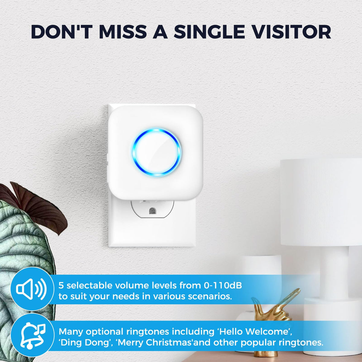 Satisure Wireless Doorbell Chime for Google Nest Doorbell (Wired, 2nd Gen& 3rd Gen) Doorbell Extender with Receiver Connects to Existing Hardwired 58 Chimes and 5 Volume (1 Video Extender 1 Receiver）
