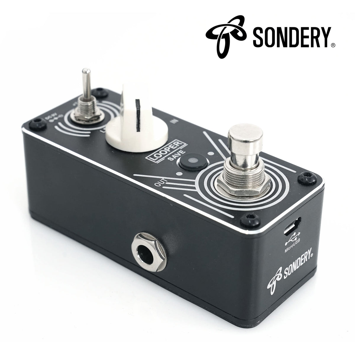 Sondery Looper Pedal Triple Loop Each Track 30 Minutes Looping Time