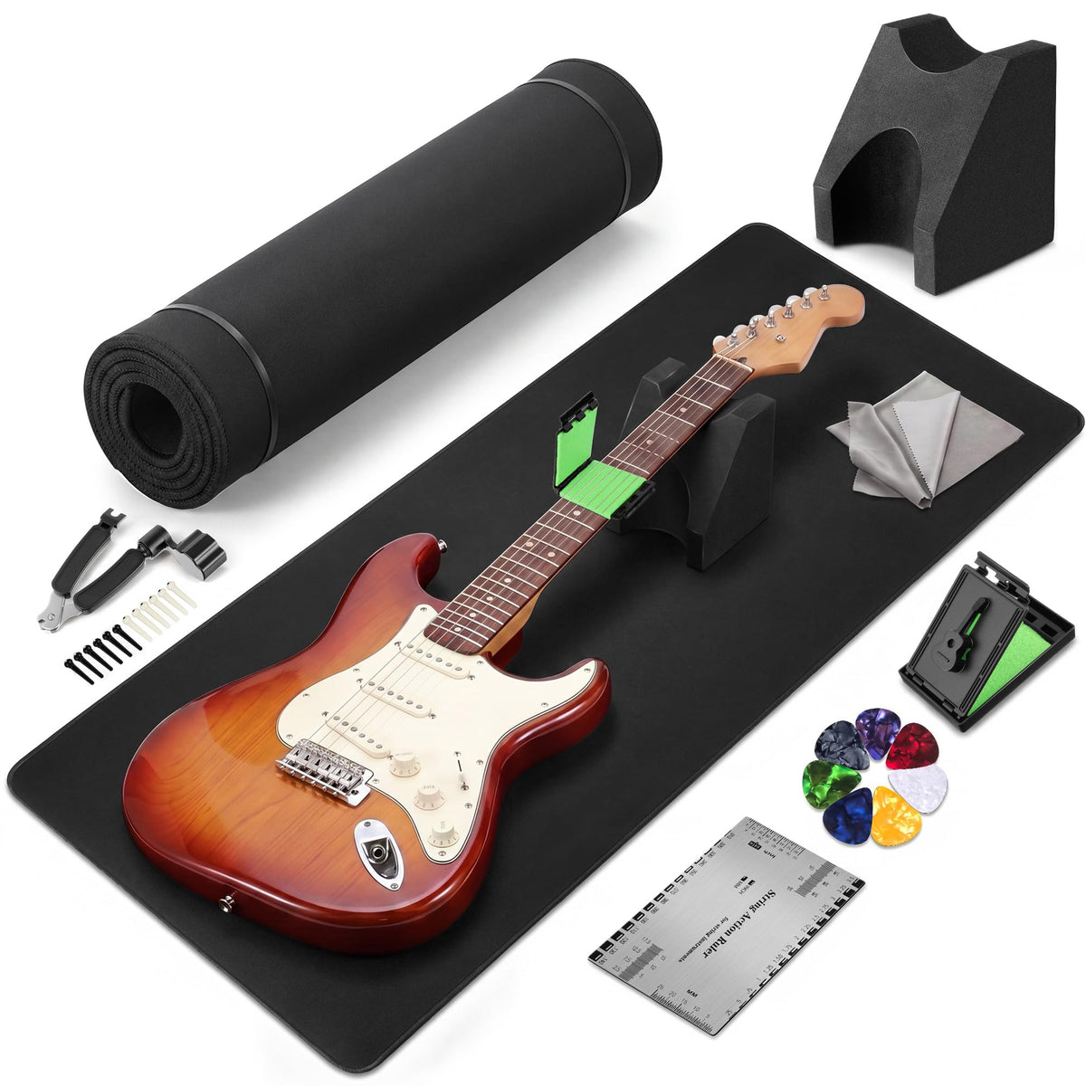 Guitar Mat & Guitar Neck Rest Kit, Luthier Repair Tools