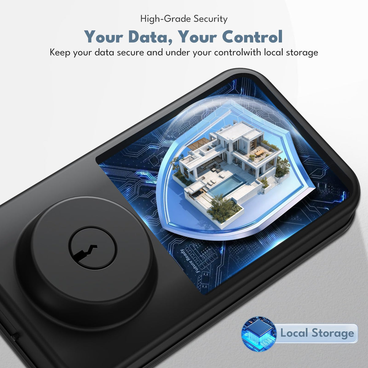 Keyless Entry Door Lock with Keypad, Fingerprint Deadbolt Smart Lock