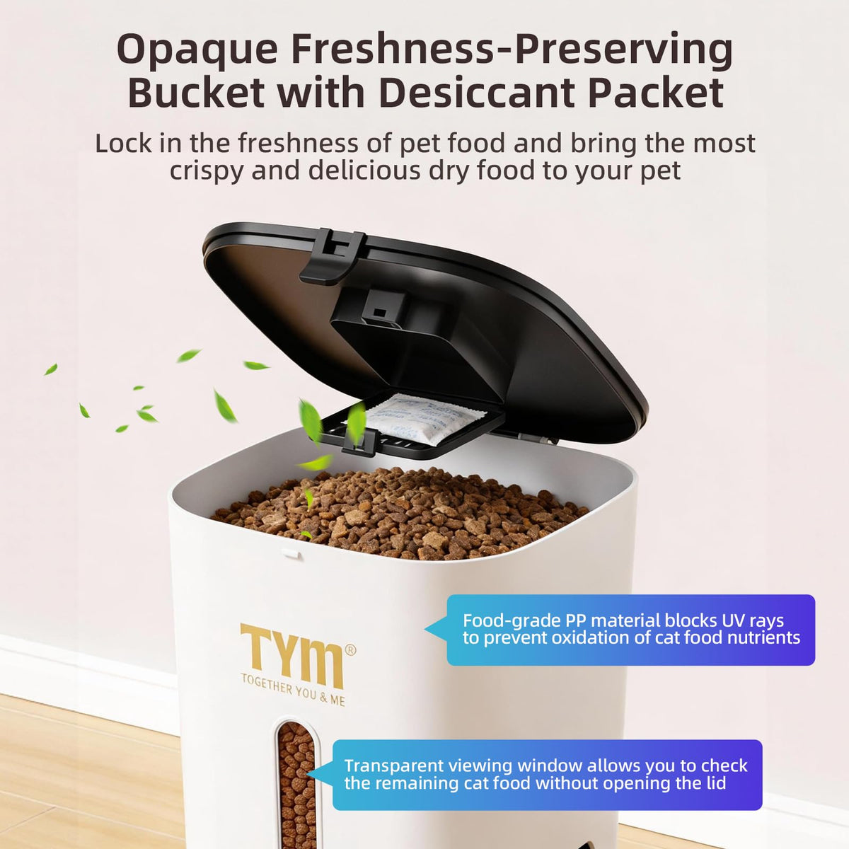 7L Automatic Cat Feeder, WiFi Timed Food Dispenser for Cats Small Pets