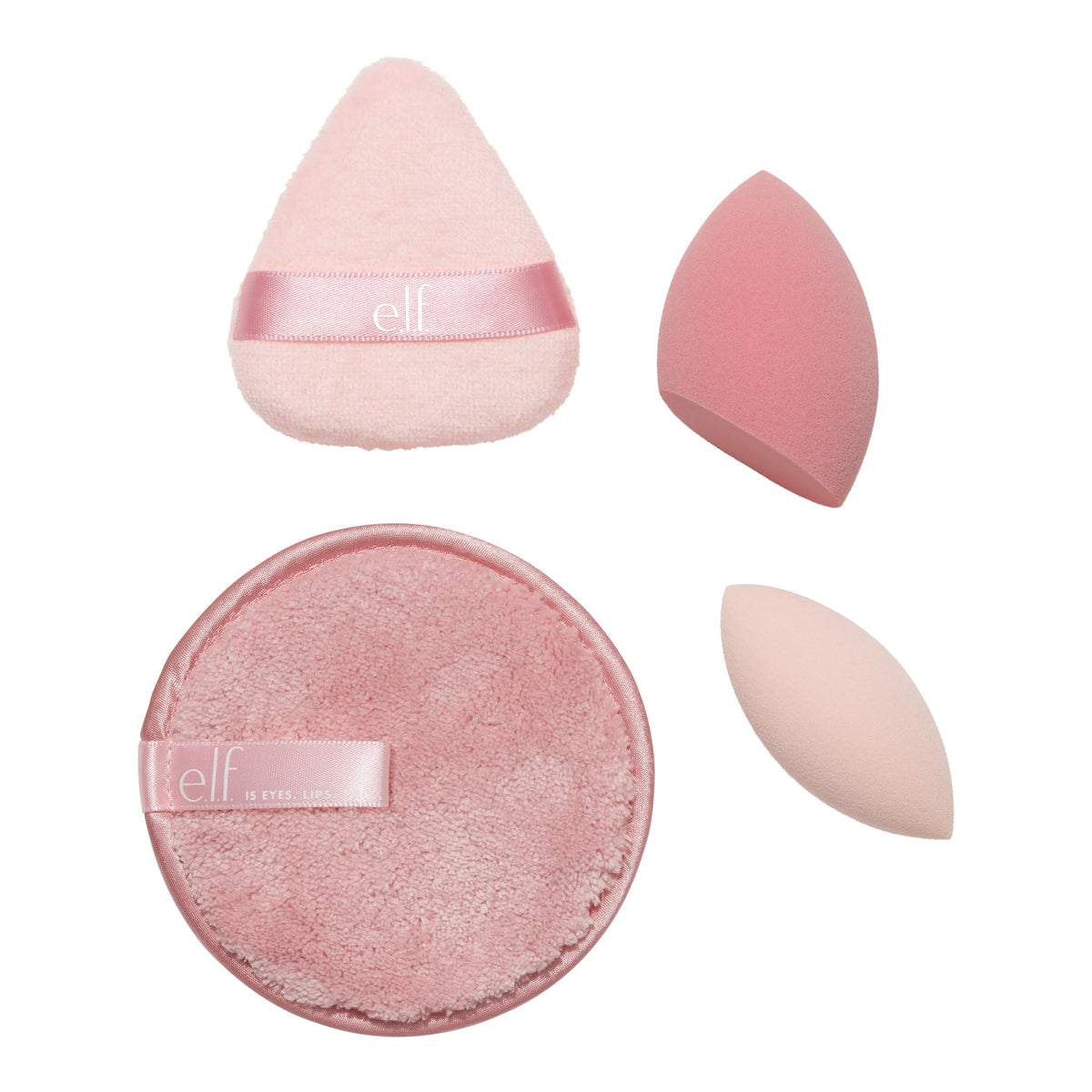 e.l.f. Sponge On, Sponge Off Kit, Four-Piece Makeup Sponge Set For Flawlessly Applying, Blending & Removing Face Makeup, Vegan & Cruelty-Free