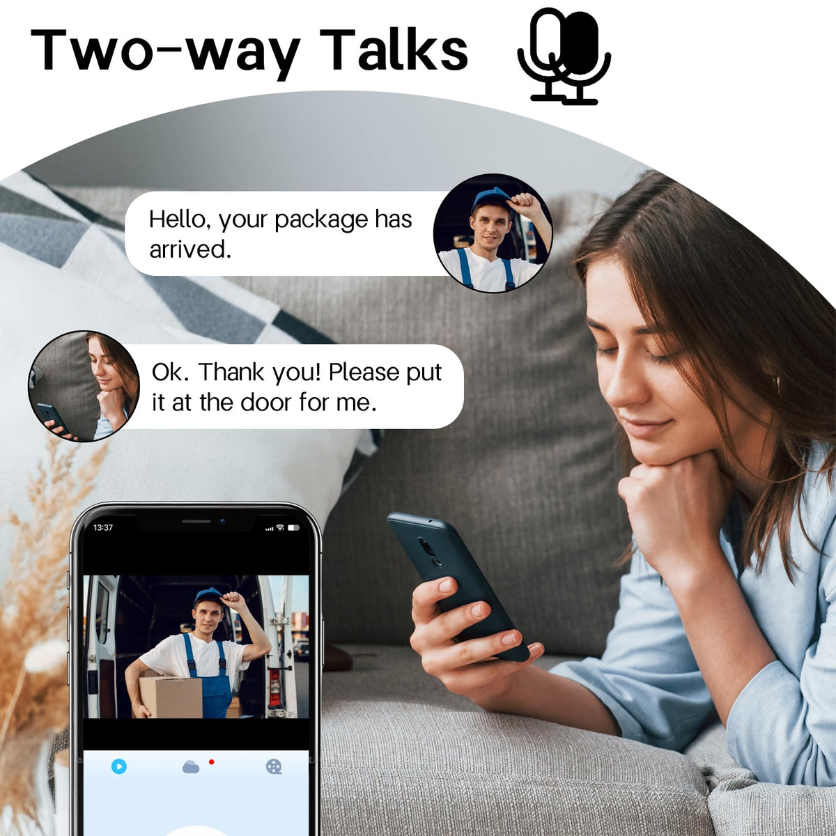 Eaula Videns Video Doorbell Camera Wireless & AI Detection - Night Vision, PIR Motion Alerts, Built-in Chime, IP65 Weatherproof, Cloud Storage (J3)