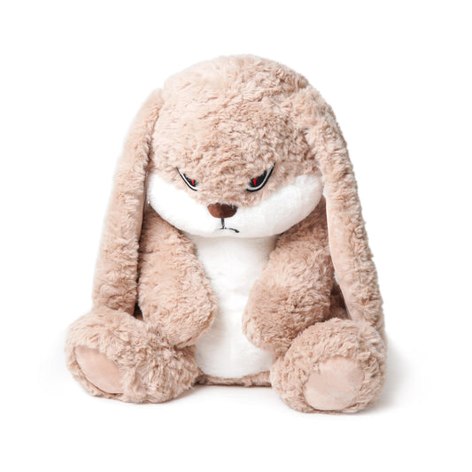ZEIO Grumpy Bunny Stuffed Animal, 19.6" Plush Rabbit Stuffed Animals with Floppy Ears, Cuddly Soft Plush Toys Huggable, Perfect for a Gift