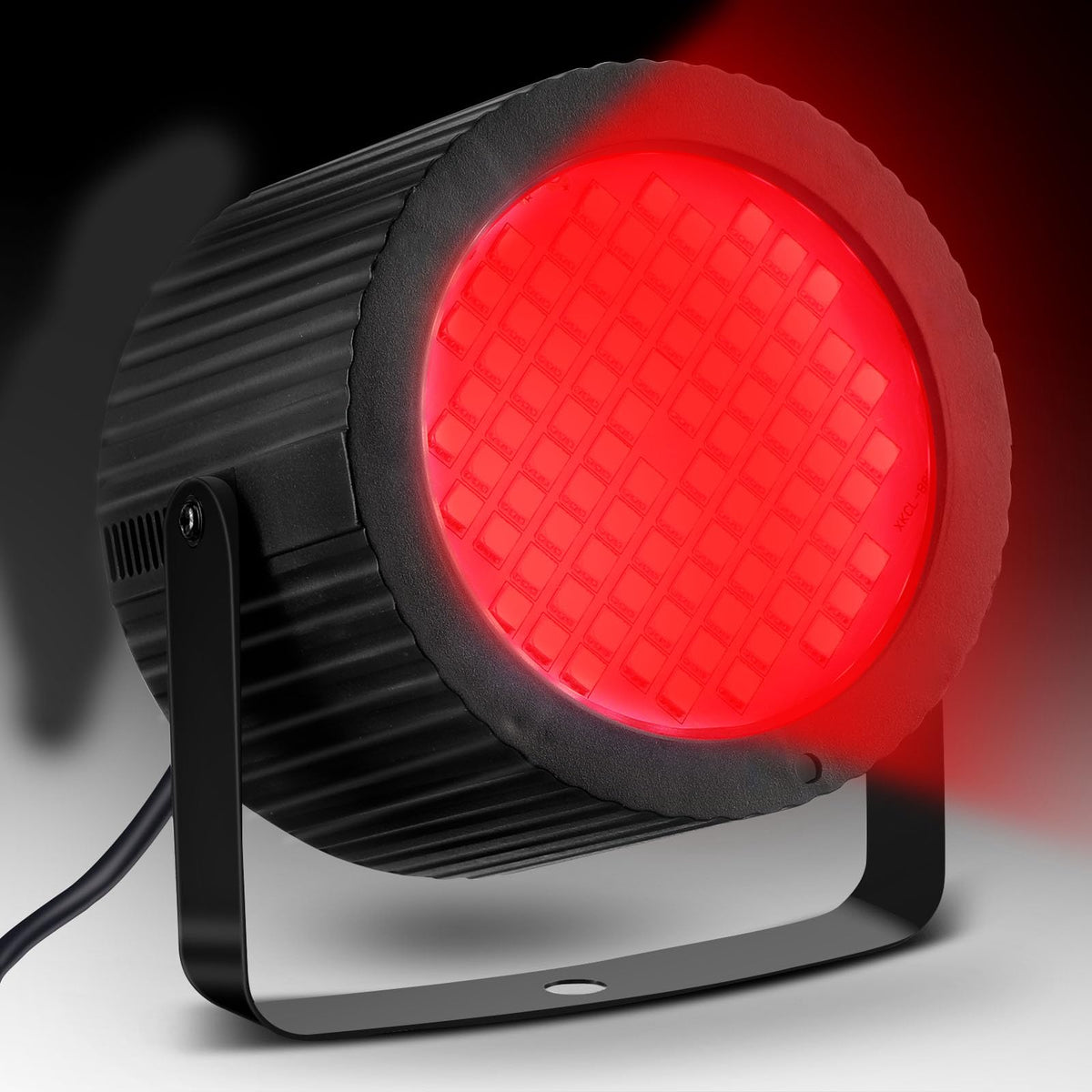 Funtery 4 Pcs Strobe Lights 88 LEDs Sound Activated Stage DJ,Red