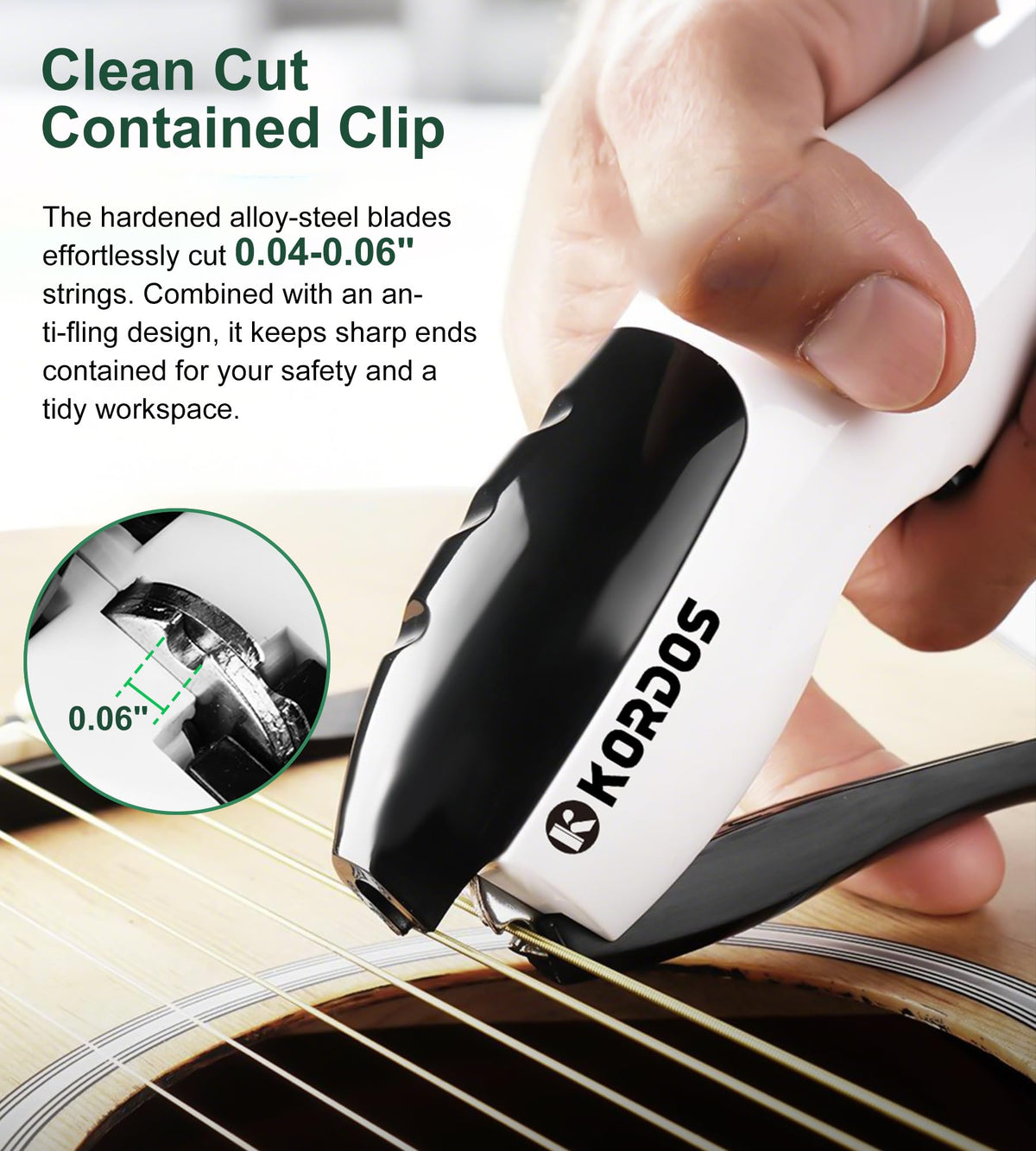 KORDOS Guitar String Winder Tool Electric for Electric Gutiar, Rechargeable