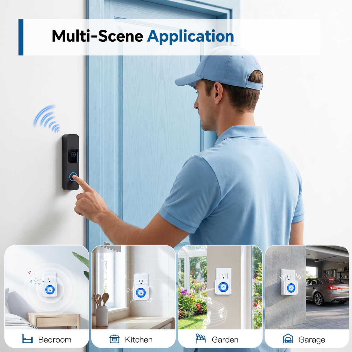 Blink Video Doorbell Chime, Wireless Indoor Doorbell Chime for 1st/2nd Gen