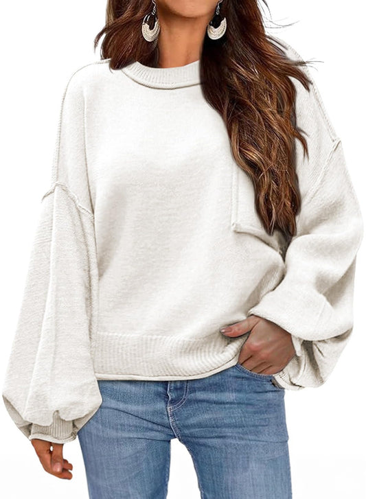 Dokotoo Womens Sweaters Fall Teacher 2026 Winter Clothes for Women White