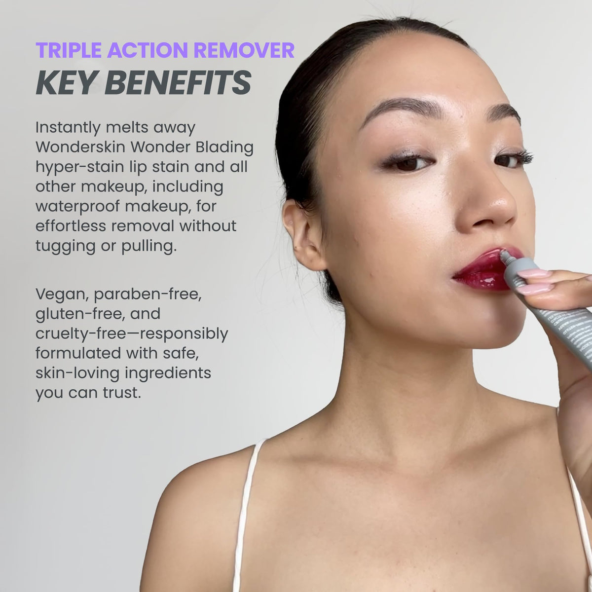Wonderskin Makeup Remover - Wonder Blading Triple Action Makeup Remover