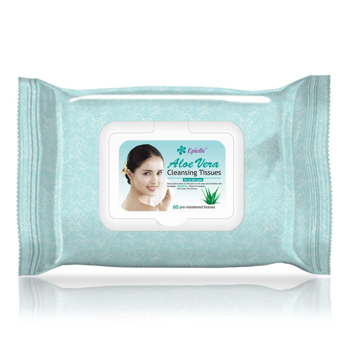 Epielle Makeup Remover Wipes, Remove Waterproof Mascara, Gentle Daily Facial Cleanser Towelettes with Collagen, Cucumber & Argan Oil, Stocking Stuffers, 60 Count (Pack of 4)
