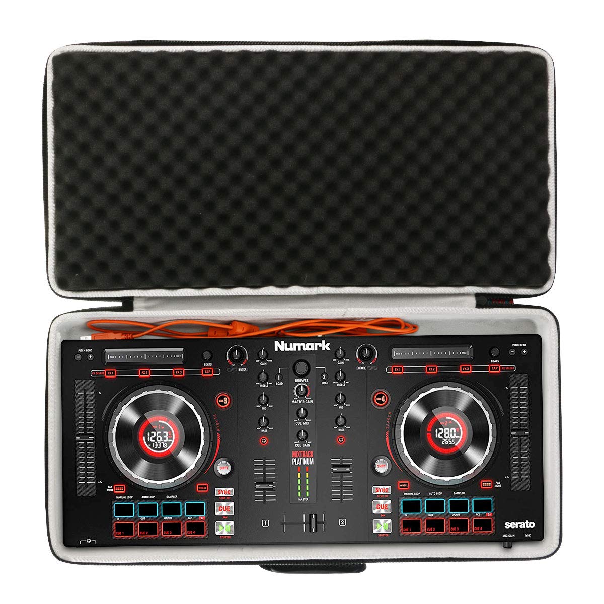 khanka Hard Travel Case for Numark Mixtrack Platinum Pro FX/FX/Pro 3 | Serato DJ Controller