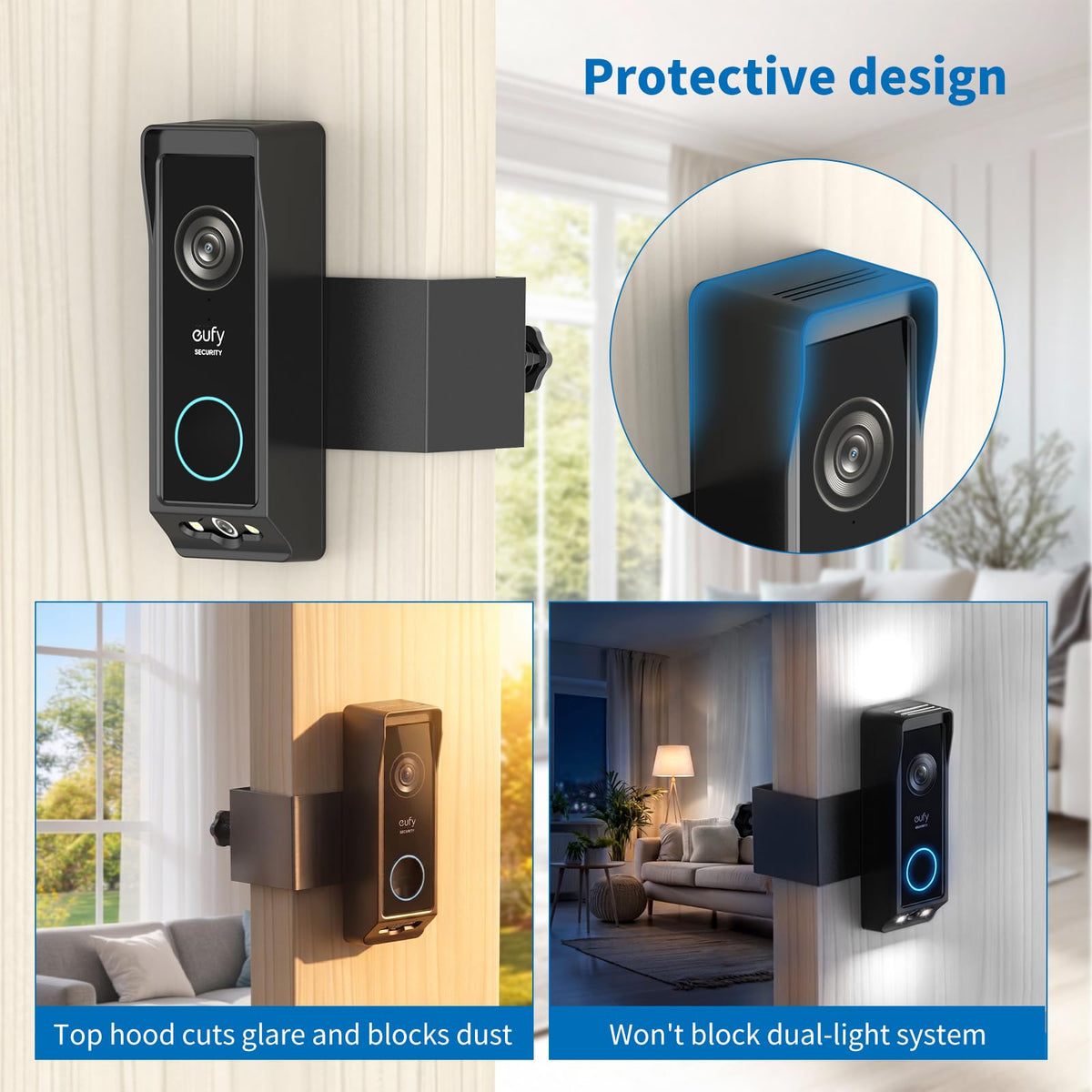 Eufy Doorbell Camera Mount, Anti-Theft Door Bell Kit for Eufy E340 Doorbell
