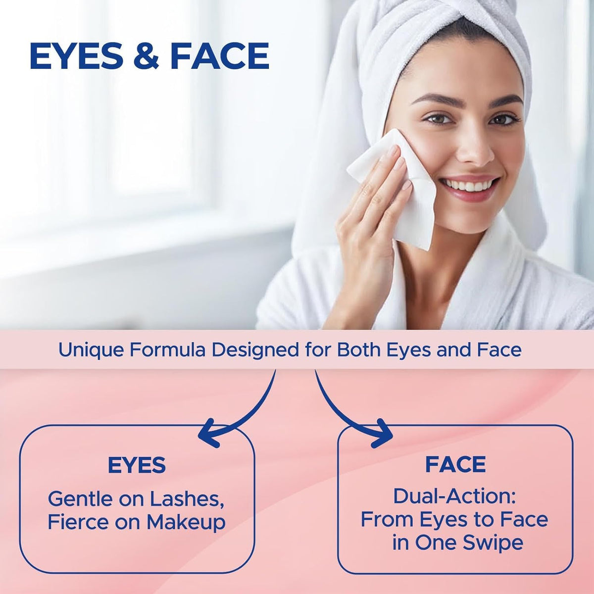 Dr. Fischer Eyelid & Lash Makeup Remover Wipes – Preservative & Alcohol-Free, Ophthalmologist Tested, Gentle for Sensitive Eyes with Chamomile & Niacinamide