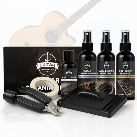 WAN2TLK 9Pcs Guitar Cleaning Kit, All Cleaning & Care Guitar Accessories