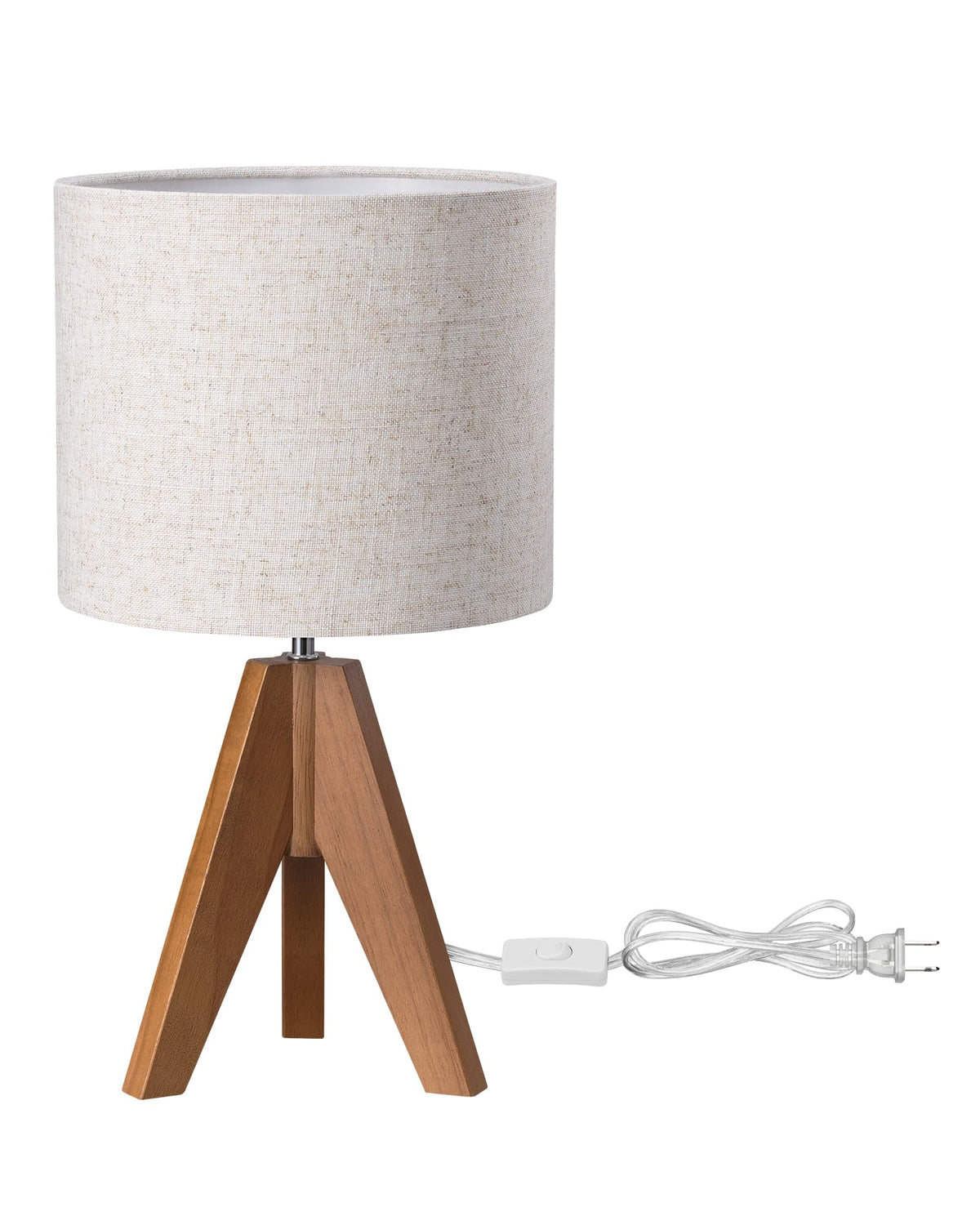 EDISHINE Tripod Table Lamp, Small Cute Bedside Lamp, 14.2 Inch, E26 Base