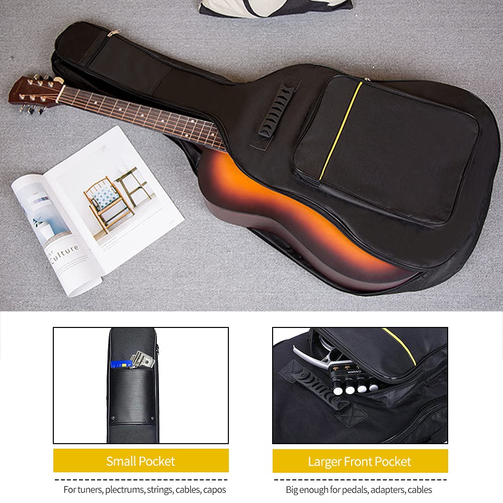 Mdvora 3 Pack Guitar Bags, 38-41 Inch Electric & Acoustic Guitar Case