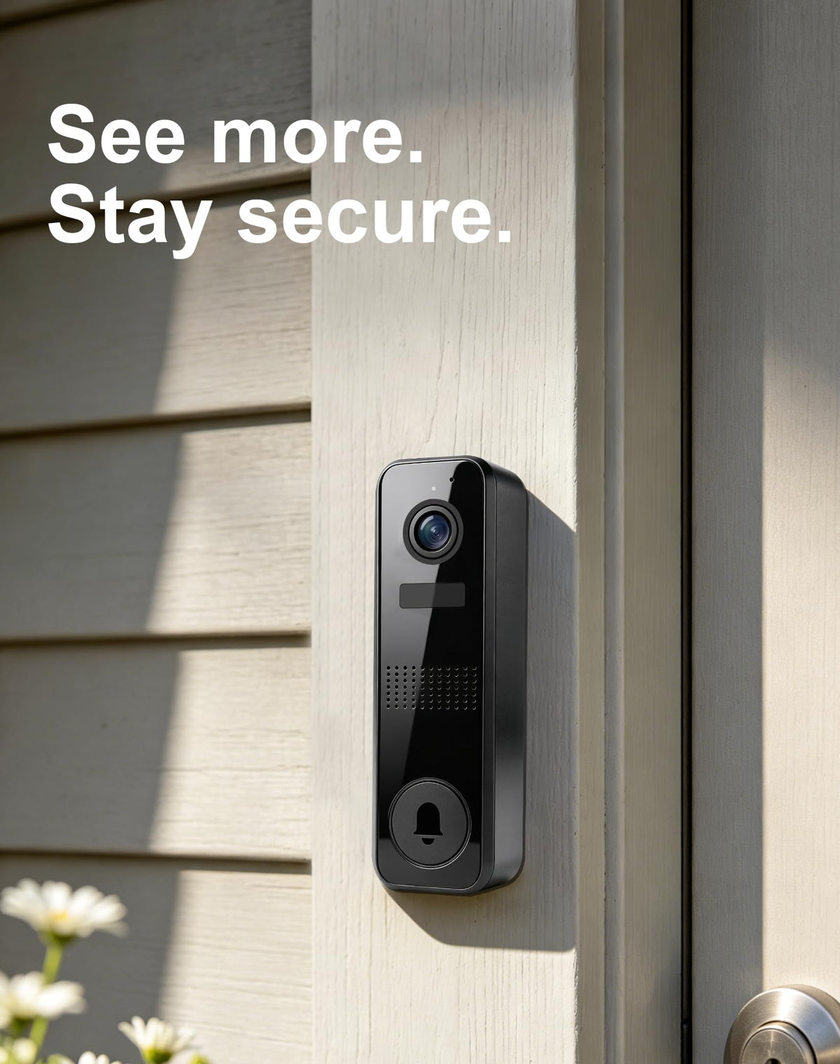 CBAOOO Wireless Doorbell Camera, 2K Video Doorbell, 2.4GHz WiFi