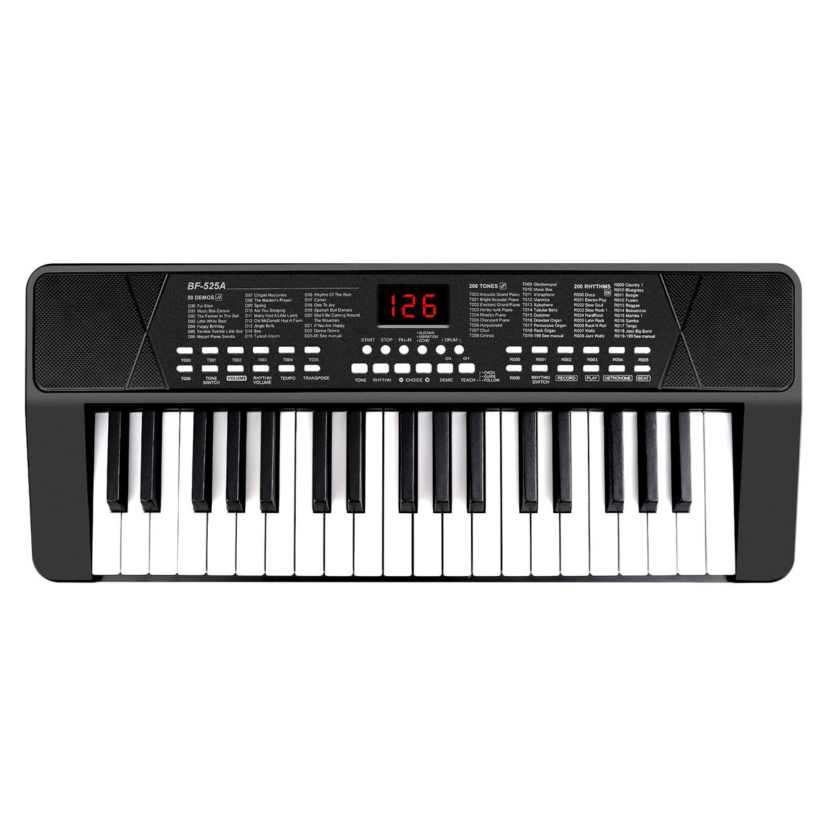 37 Keys Kids Piano for Beginners with Microphone and LED Screen