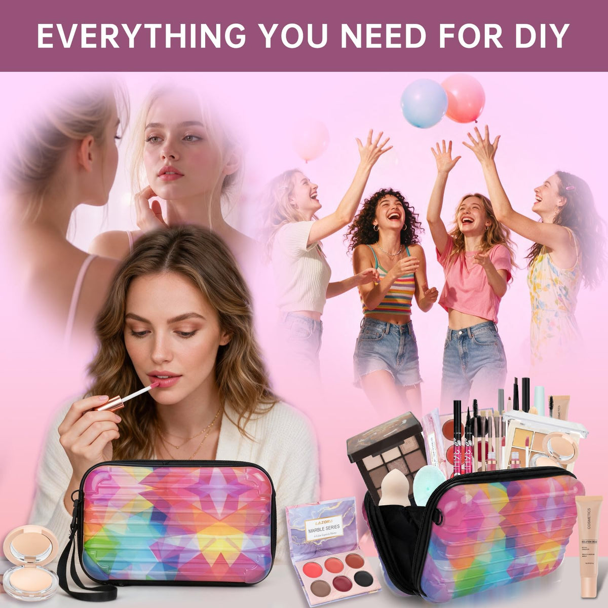 Makeup Kit Makeup Set for Teens Makeup Gift Set for Beginners Teenager Makeup Sets Travel Makeup Kits for Teenagers Girls 14-16