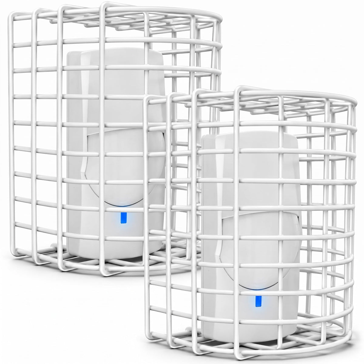 Blulu 2 Pcs Motion Detector Thermostat Wire Cage Cover, 7 x 5.8 x 4.5