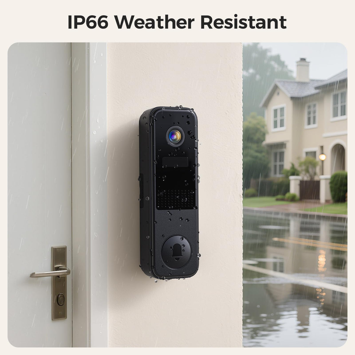 Belleye DB4 2K Battery Video Doorbell, Smart Wireless Doorbell Camera with Ring Chime, Live View with Two-Way Talk, AI Detection and Real-Time Notification, Compatible with Alexa and Vicohome