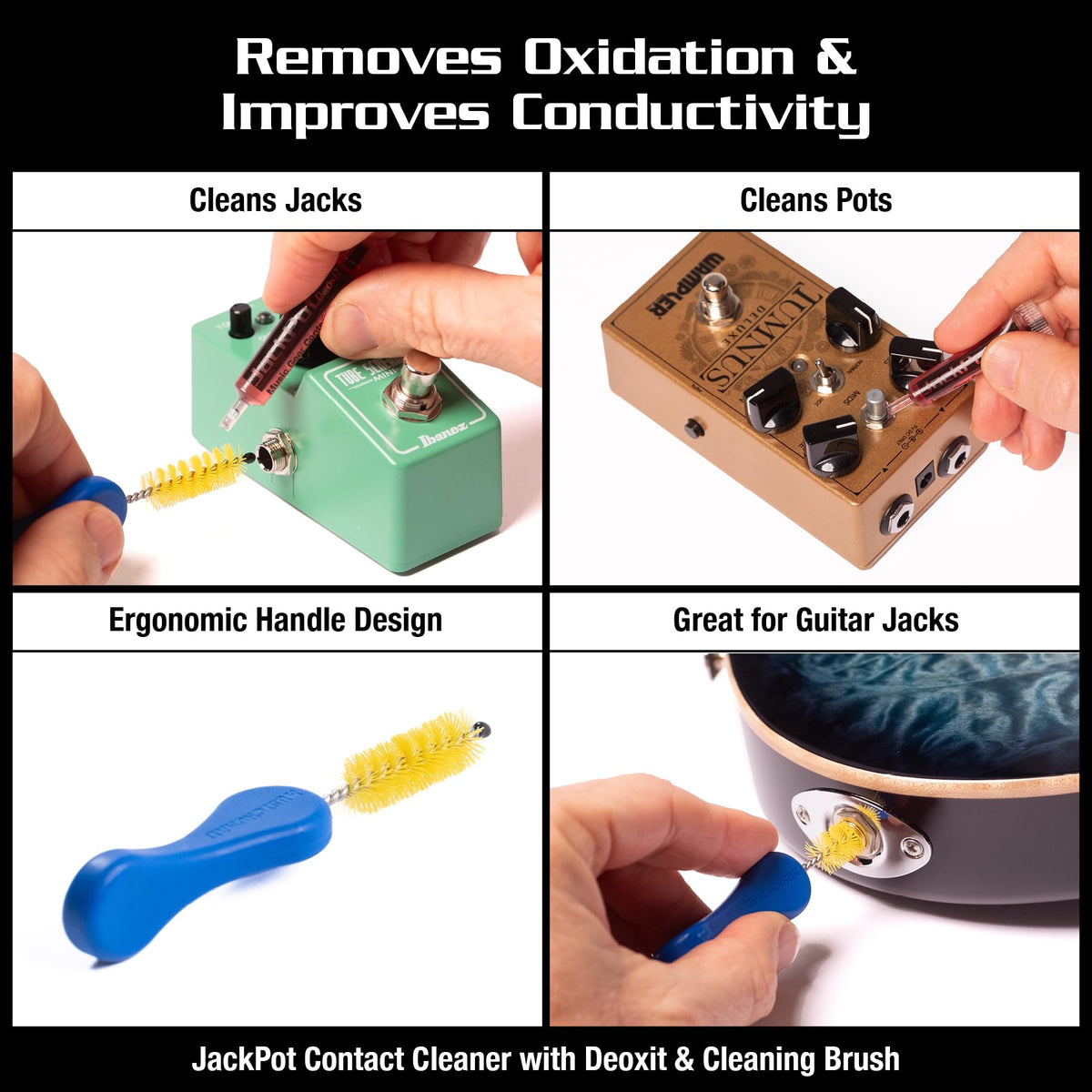 MusicNomad 12 pc. Guitar Pedal Cleaning and Care Kit for Guitar & Bass (MN286)