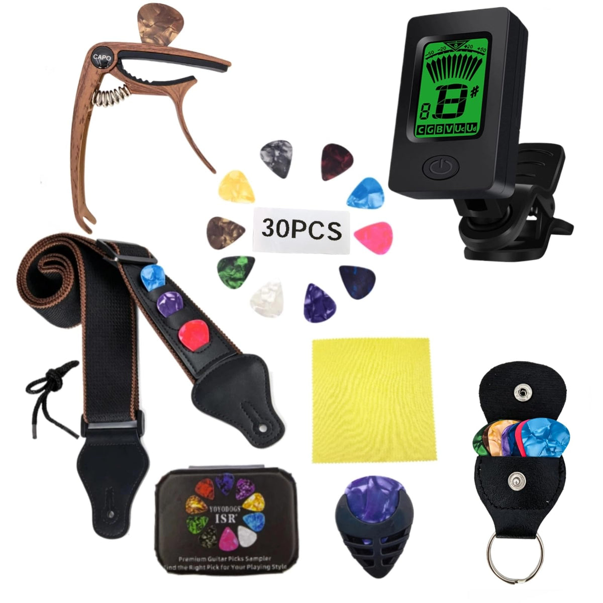 YOYODOGS Guitar Accessories Kit Gifts for Men Players of All Levels Gadgets
