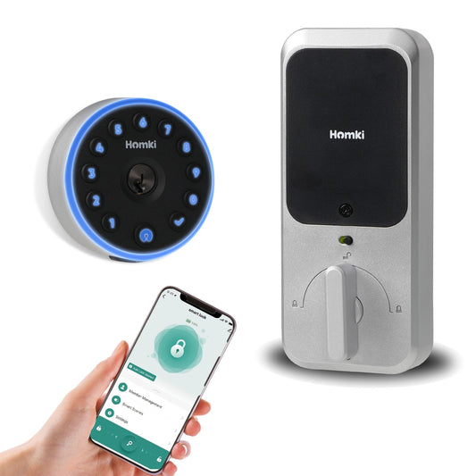 Keyless Entry Door Lock Deadbolt With Keypad,Smart Door Locks For Front Door,Electric Door Locks For Front Door With 2keys&App Control,Auto Lock Smart Deadbolt,Easy Installation Smart Door Lock,Silver