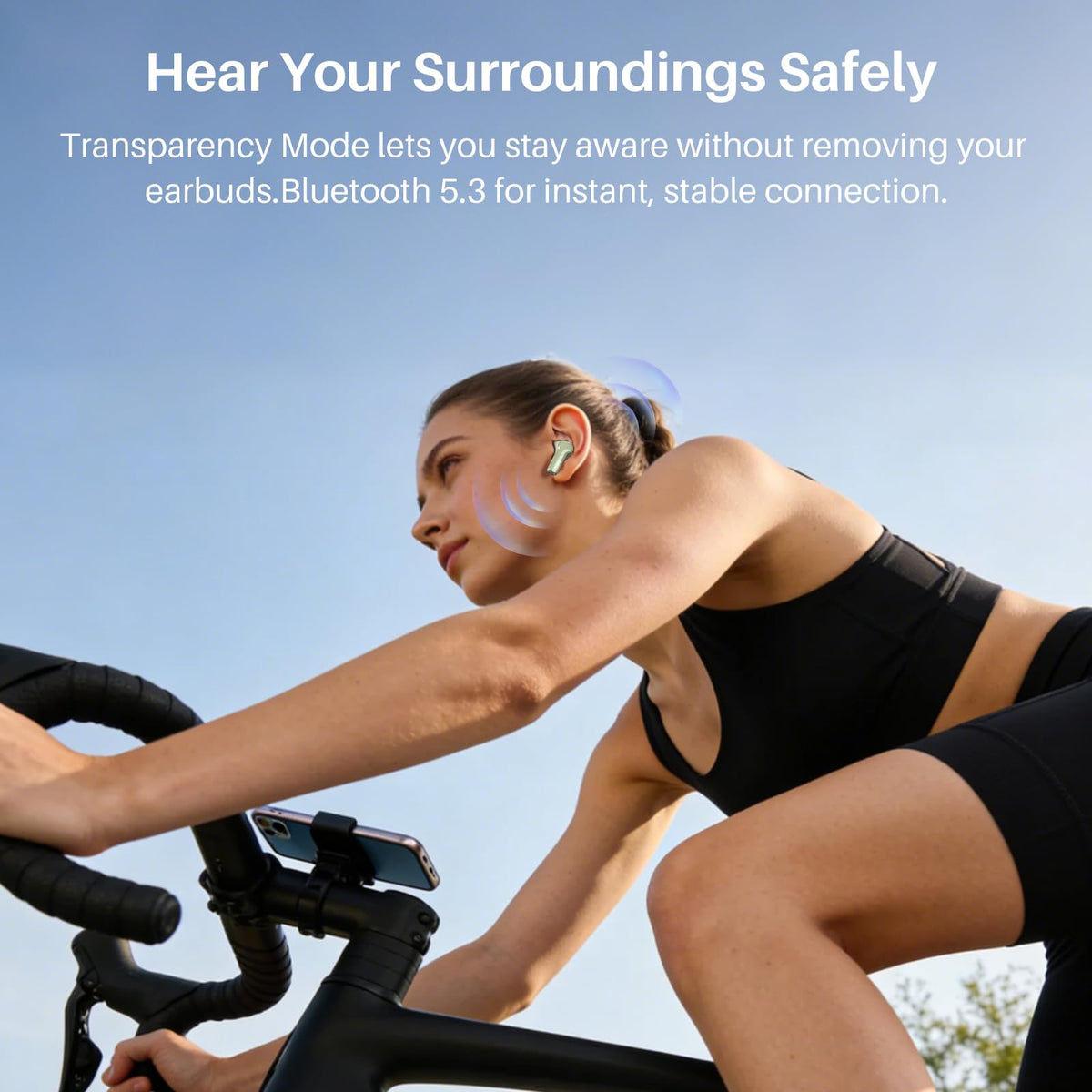 TOZO Hybrid Active Noise Cancelling in Ear Wireless Earbuds, 68H Playtime