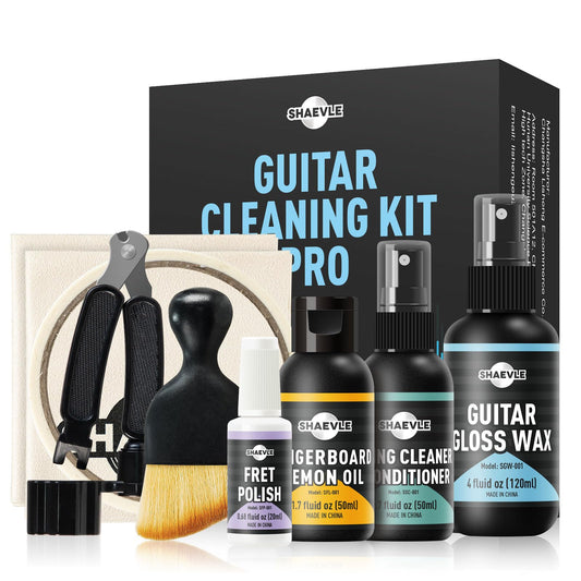 SHAEVLE Guitar Cleaning Kit for Extends Fretboard and String Life