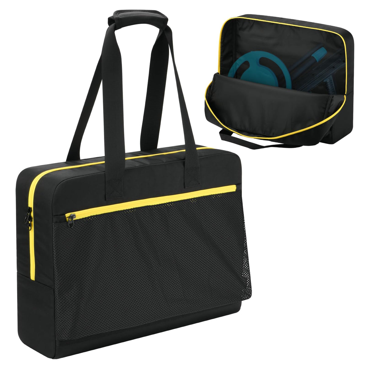 Easecos Metal Detector Carry Bag Compatible with National Geographic Starter Metal Detector Kit, Lightweight Gold Detectors Storage Bag with Mesh Pocket for Outdoor Treasure Hunting, Case Only